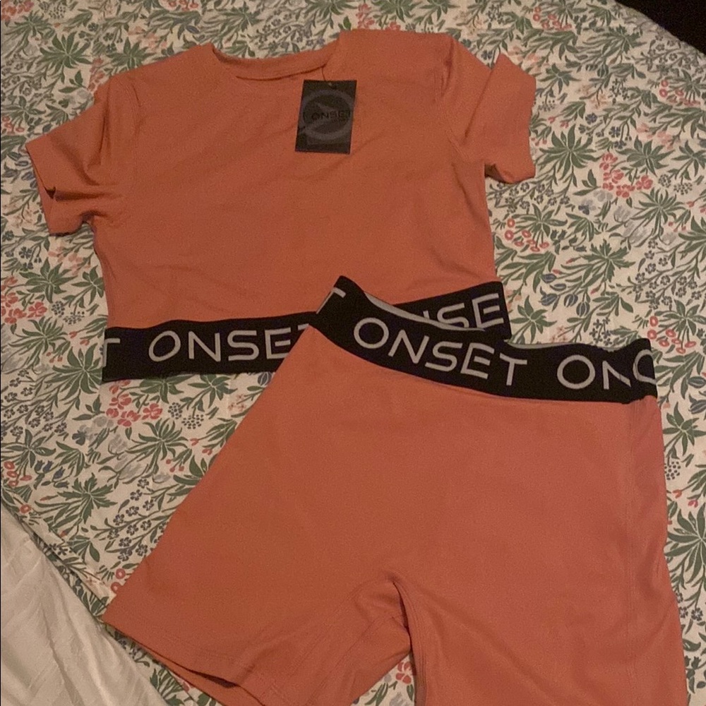 Women's Coral workout set